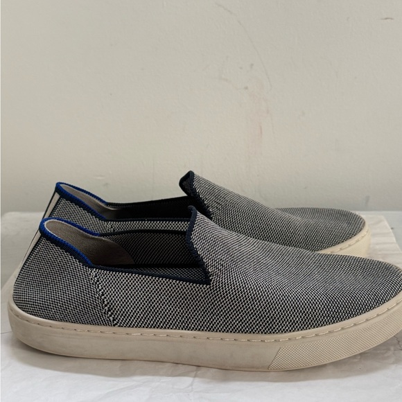 Rothy's The Original Slip On Sneaker in Anchor Blue White Nautical Size 8.5 - Picture 7 of 9